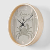 ビーチハウスカニシーショアコーストヴィンテージ 壁時計 (傾斜)