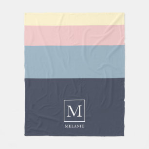 ビーチハウスカラーパーソナライズされたスキーム フリースブランケット