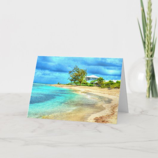 ビーチハウスグリーティングカードカード カード (正面)