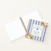 ビーチハウスゲストブックブルーストリップコースタルボホ ノートブック (内部)