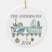 ビーチハウスコスタル海シーデコール セラミックオーナメント (裏面)