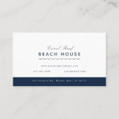 ビーチハウスコテージB&Bレンタルフォトビジネスカー 名刺 (裏面)
