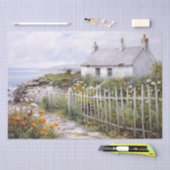 ビーチハウスコースタルコテージランドスケープ海ガーデン 薄葉紙 (クラフト)