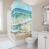 ビーチハウスコースタルワークショアシャワーカーテン シャワーカーテン (インサイチュ)