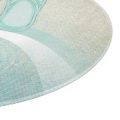 ビーチハウスサングラスとビーチサンダルアクアID623 カッティングボード (角)