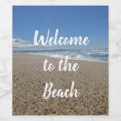 ビーチハウスサーフサンドパシフィックコーストゲストハウス ワインラベル (シングルラベル)