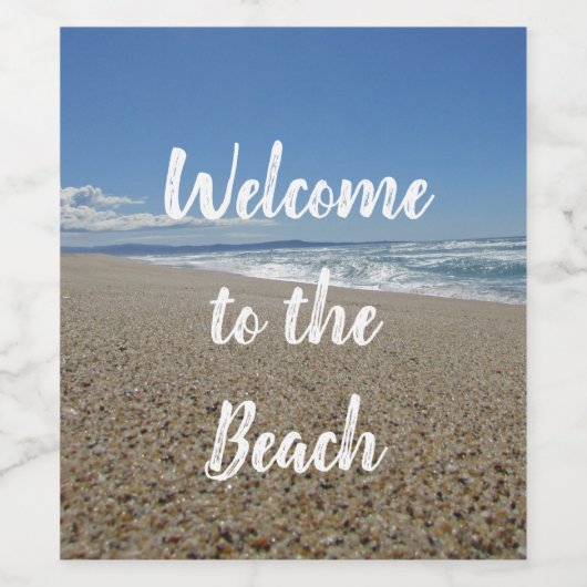 ビーチハウスサーフサンドパシフィックコーストゲストハウス ワインラベル (シングルラベル)