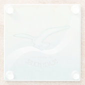 ビーチハウスシーガルアクアブルーID623 ガラスコースター (裏面)