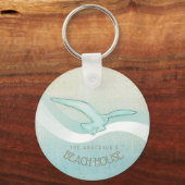 ビーチハウスシーガルアクアブルーID623 キーホルダー (正面)