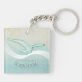 ビーチハウスシーガルアクアブルーID623 キーホルダー (裏面)