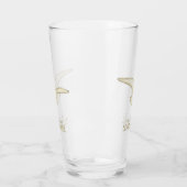 ビーチハウスシーガル金ゴールドID623 タンブラーグラス (左)