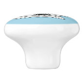 ビーチハウスシーセルターコイズドアノブ セラミックノブ (側面)