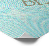 ビーチハウスシーホースアクアブルーID623 ポスター (角)