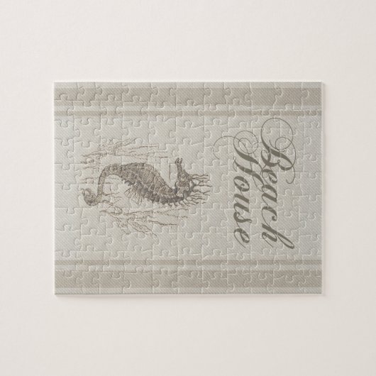 ビーチハウスシーホースシーショア ジグソーパズル (横)