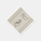 ビーチハウスシーホースシーショア スタンダードカクテルナプキン (角)