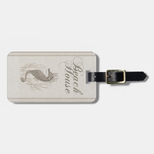 ビーチハウスシーホースシーショア ラゲッジタグ (正面横)