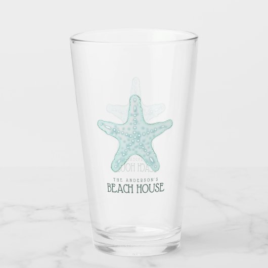 ビーチハウススターフィッシュアクアブルーID623 タンブラーグラス (裏面)