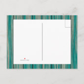 ビーチハウスストリングライツカントリーブルーウッドシック 案内ポストカード (裏面)