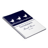 ビーチハウスネイビーブルーサンピパーズ ノートブック (右側)