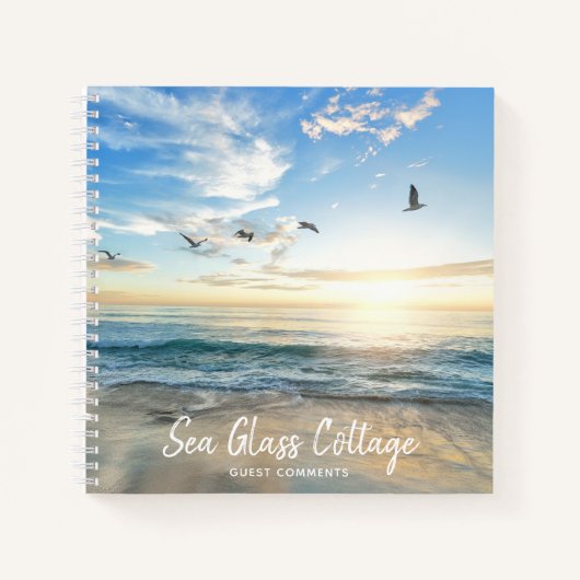 ビーチハウスバケーションコメントゲストブック ノートブック (正面)