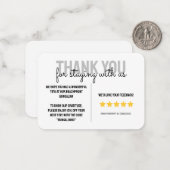 ビーチハウスバケーションレンタルゲストサンキューカード ノートカード (正面/裏面インサイチュ)