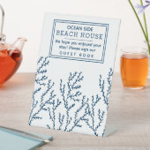 ビーチハウスバケーションレンタルザインゲストブック 台座サイン (インサイチュ)