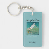 ビーチハウスバケーションレンタルスノーウィエグレット キーホルダー (正面)