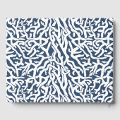 ビーチハウスバケーションレンタル航海のコーラルパターン ゲストブック (裏面)