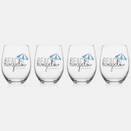 ビーチハウスバケーションレンタル- ステムなしワイングラス