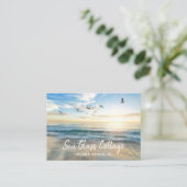 ビーチハウスバケーションレンタルQRコード 名刺 (スタンド正面)