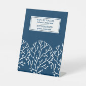 ビーチハウスバケーションレンタルWIFIゲスト情報 台座サイン (正面)