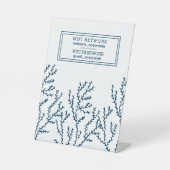 ビーチハウスバケーションレンタルWIFIゲスト情報 台座サイン (正面)