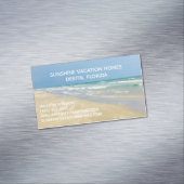 ビーチハウスバケーション実在レンタルエステート マグネット名刺 (インサイチュ)