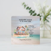 ビーチハウスバチェロレッテ招待状 招待状 (スタンド正面)