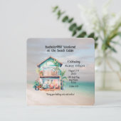 ビーチハウスバチェロレッテ招待状 招待状 (スタンド正面)