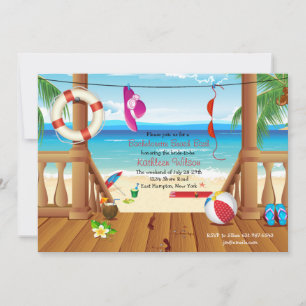 ビーチハウスバチェロレッテ招待状 招待状