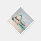 ビーチハウスバチェロレッテ スタンダードカクテルナプキン (角)