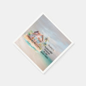 ビーチハウスバチェロレッテ スタンダードカクテルナプキン (角)