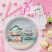ビーチハウスバチェロレッテ ペーパープレート (パーティー)