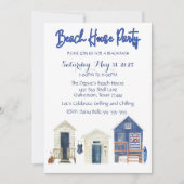 ビーチハウスパーティの招待状 招待状 (正面)