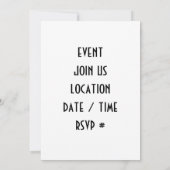 ビーチハウスパーティーの招待状 招待状 (裏面)