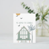 ビーチハウスパームツリーフロリダに移動 案内ポストカード (スタンド正面)