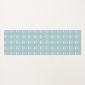 ビーチハウスファミリーネームティール(緑がかった色)いかり ヨガマット (裏面(横))