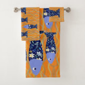 ビーチハウスフィッシュシースケープシーサイド漁師 バスタオルセット (インサイチュ)