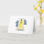 ビーチハウスフロントドア カード (黄色い花)