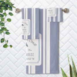 ビーチハウスブルーストリップコースタルファームハウス バスタオルセット