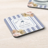 ビーチハウスブルーストリップコースタルボホファームハウス コースター (左側)