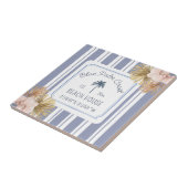 ビーチハウスブルーストリップコースタルボホファームハウス タイル (側面)