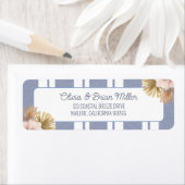 ビーチハウスブルーストリップコースタルボホ差出人住所 ラベル (インサイチュ)