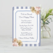 ビーチハウスブルーストリップコースト引っ越し祝いパーティーパーティー 招待状 (スタンド正面)